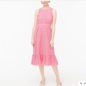 J.Crew Factory Pink Eyelet Dress Size 2
